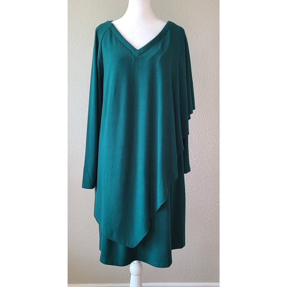 NWT Soft Surroundings Women Asymmetrical‎ Dress Medium Lagenlook Layered Art - Picture 1 of 13